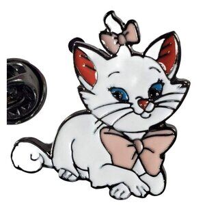 Marie Aristocrat Lapel Pin Kitten Bow Badge Brooch Accessories Jewelry Gift Pin